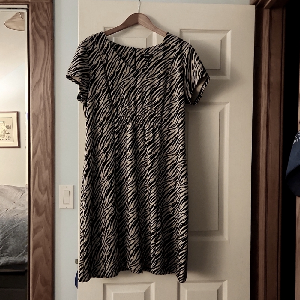 Elementz XL zebra print dress